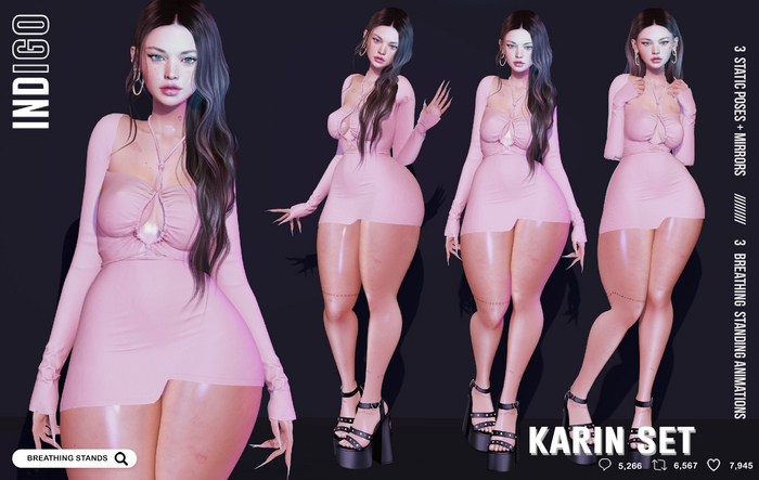[InDiGo] Karin Breathing & Static Stands Set