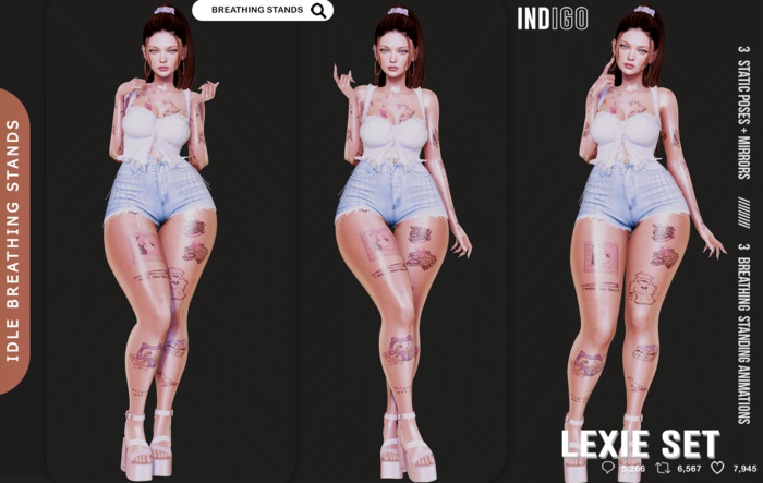 [InDiGo] Lexie Breathing & Static Stands Set
