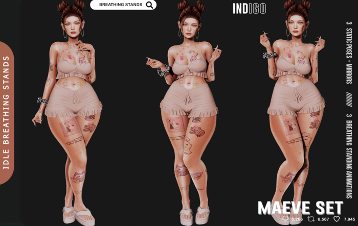 [InDiGo] Maeve Breathing & Static Stands Set