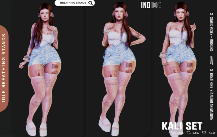 [InDiGo] Kali Breathing & Static Stands Set