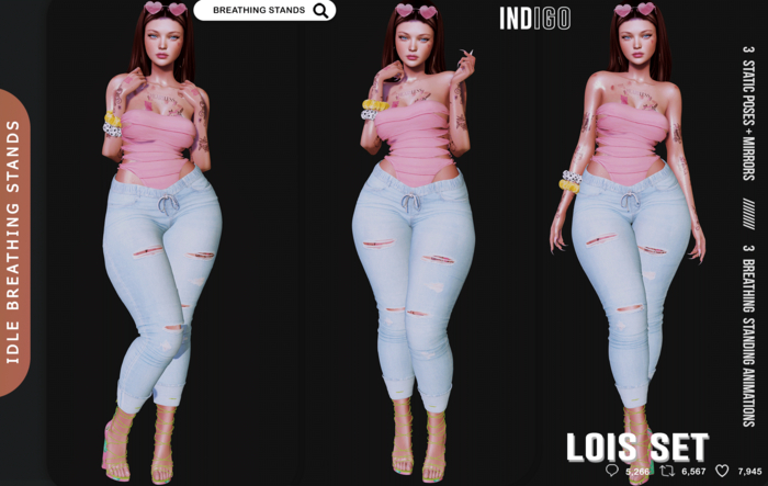 [InDiGo] Lois Breathing & Static Stands Set