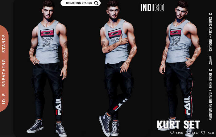 [InDiGo] Kurt Breathing & Static Stands