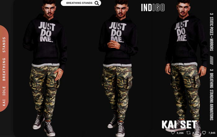 [InDiGo] Kai Breathing & Static Stands
