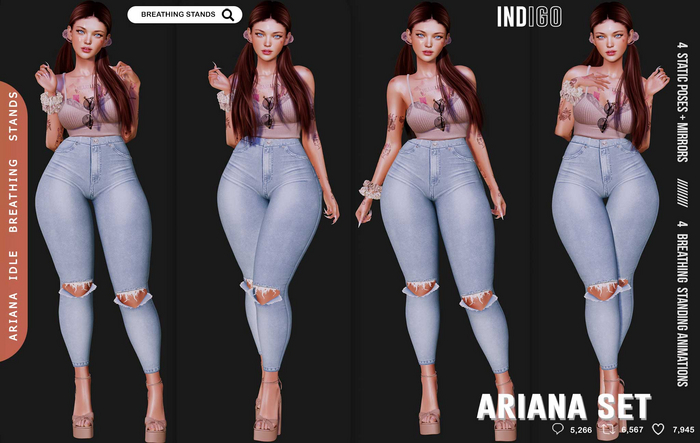 [InDiGo] Ariana Breathing & Static Stands Set