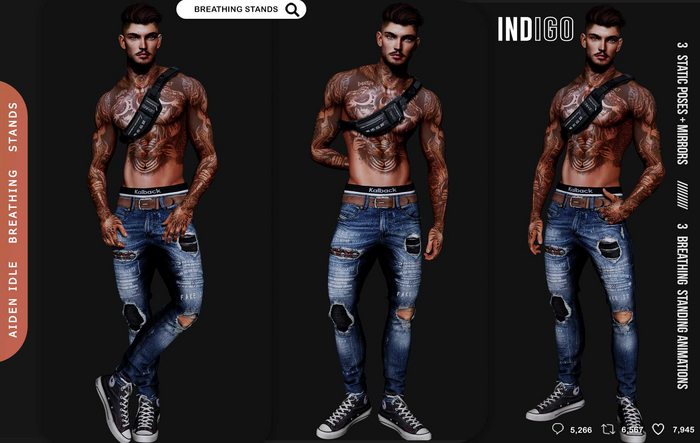 [InDiGo] Aiden Breathing & Static Stands