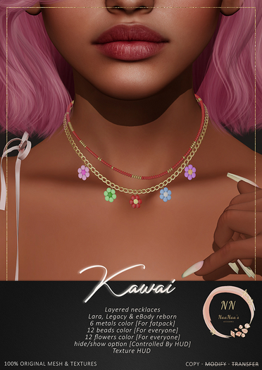 NaaNaa's Kawai Necklace Set Bronze
