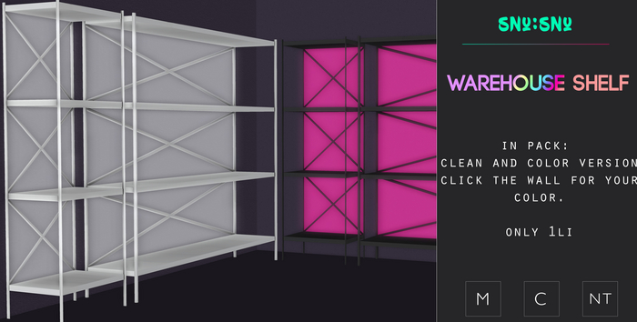 [snu:snu] Warehouse Shelf // color script