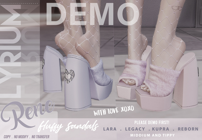 Lyrium. Rene Fluffy Sandal DEMO
