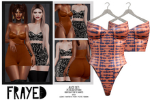 Frayed - Alice Bodysuit/Top - Coral Tie-Dye