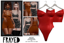 Frayed - Alice Bodysuit/Top - Red