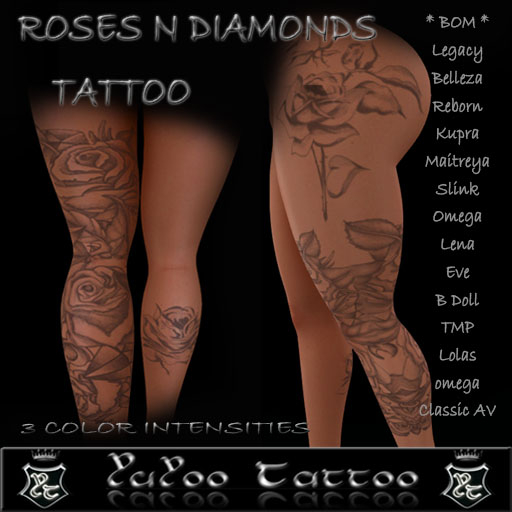 ..::<Y.T.>::.. Roses And Diamonds - Yuyoo Tattoo