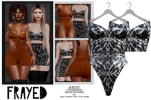 Frayed - Alice Bodysuit/Top - Mono Tie-Dye