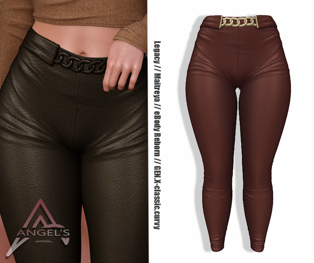 Angel's  Millu Leather Pants-col#08