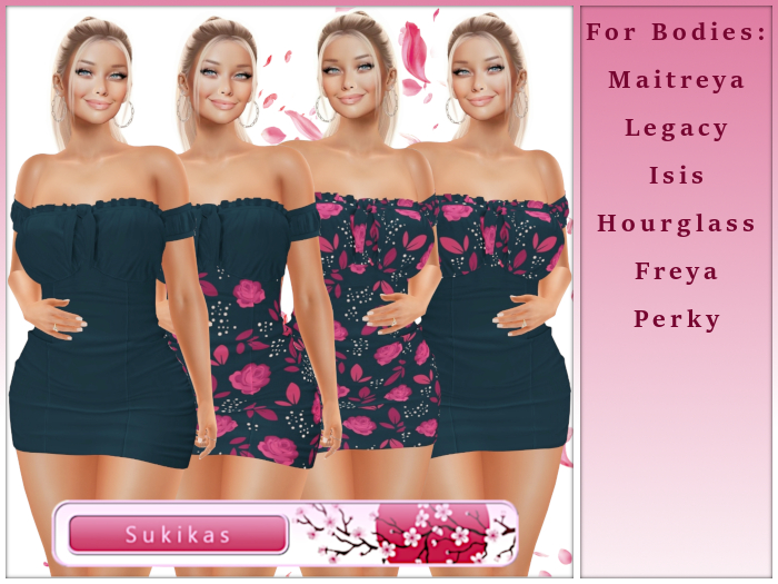 Aya Floral MiniDress Set 