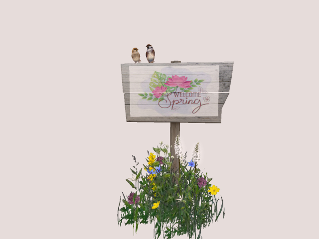 Sign Welcome Spring