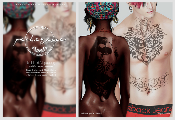 pecheresse. killian tattoo (upper edition)