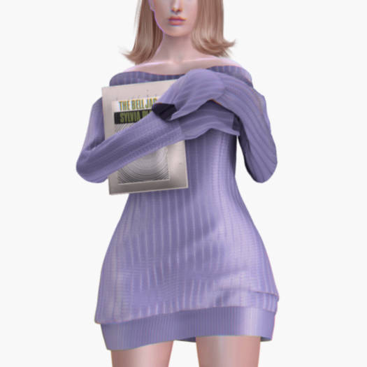 [SHOPLIFTER] - Oversized Sweater LAVENDER