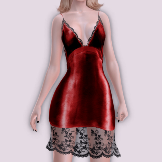 [SHOPLIFTER] - Velvet Dress RED