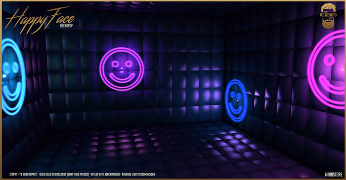 Happy Face Backdrop - The Bearded Guy