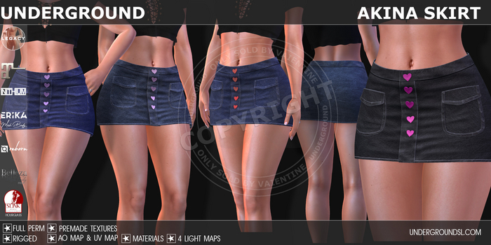 [UG MESH] AKINA SKIRT - FULL PERM