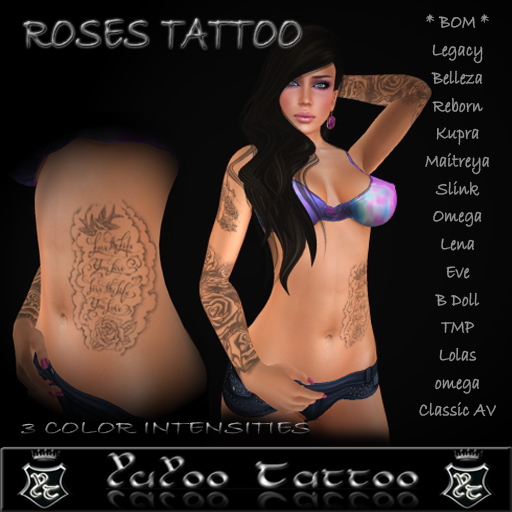 ..::<Y.T.>::.. Roses - Yuyoo Tattoo