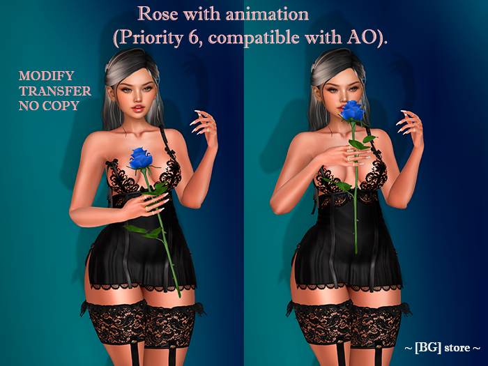 [BG] Blue rose (transfer)