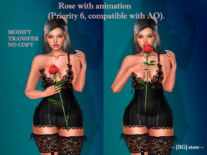 [BG] Red rose (transfer)