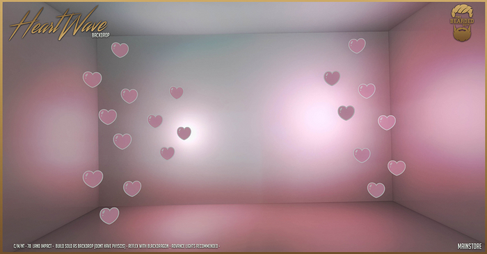 Heart Wave Backdrop - The Bearded Guy