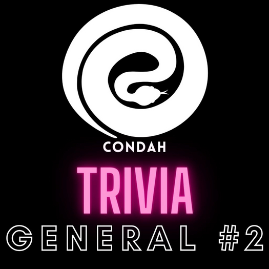 CONDAH Trivia - GENERAL KNOWLEDGE #2 - Trivia Card - 100 Questions