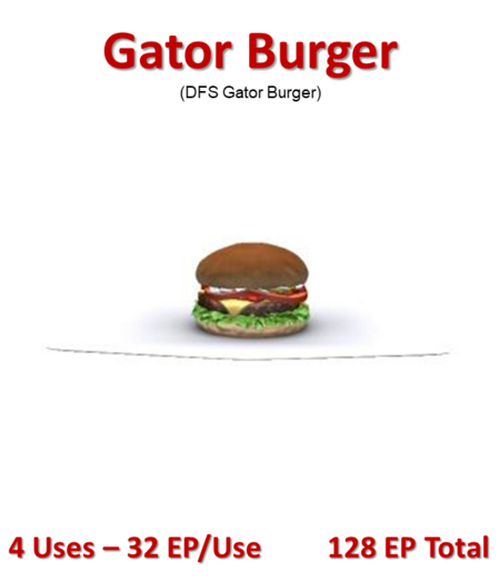 DFS Gator Burger (DFS - Texture Only)
