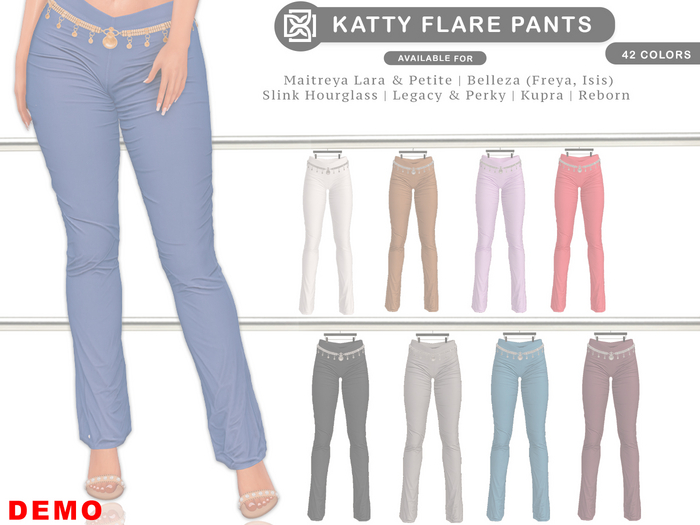Addams "Katty" Flare Pants #DEMO