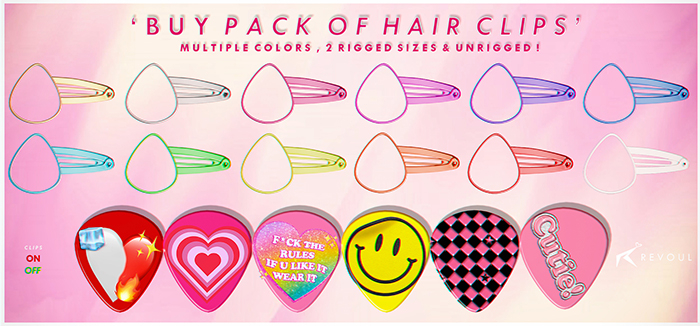 REVOUL - 'Y2K Babiana' BUNS / Hair Clips / DELUXE <3 (add me)