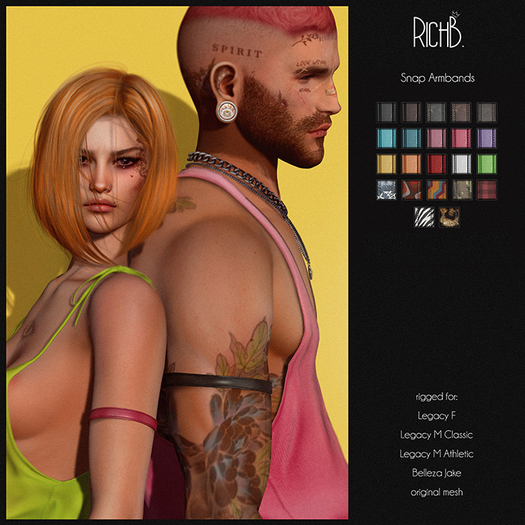 RichB. Snap Armbands