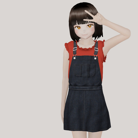 salopette mini skirt DEMO