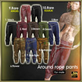 1. legacy[Gild] Around rope pants_black BOX