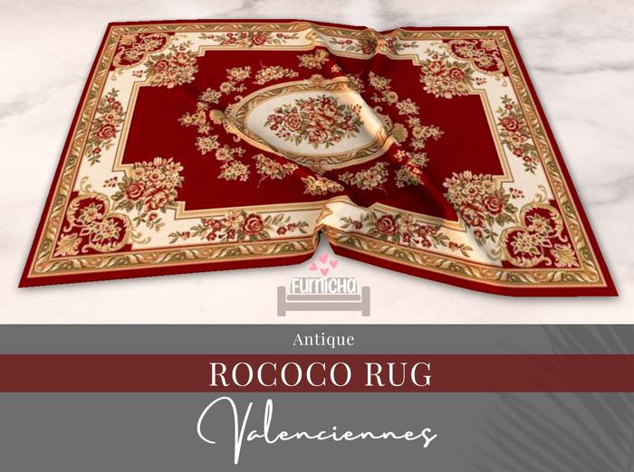 Furnicha - Antique Rococo Rug - Valenciennes