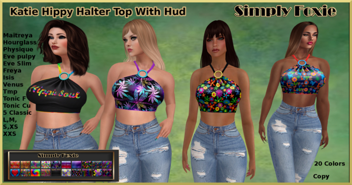 Katie Hippy Halter Top With Hud (Boxed)