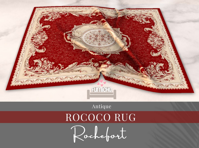 Furnicha - Antique Rococo Rug - Rochefort