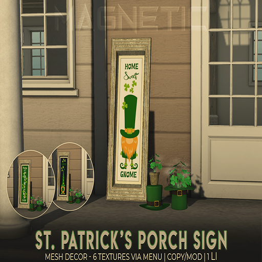 Magnetic - St.Patrick's Porch Sign