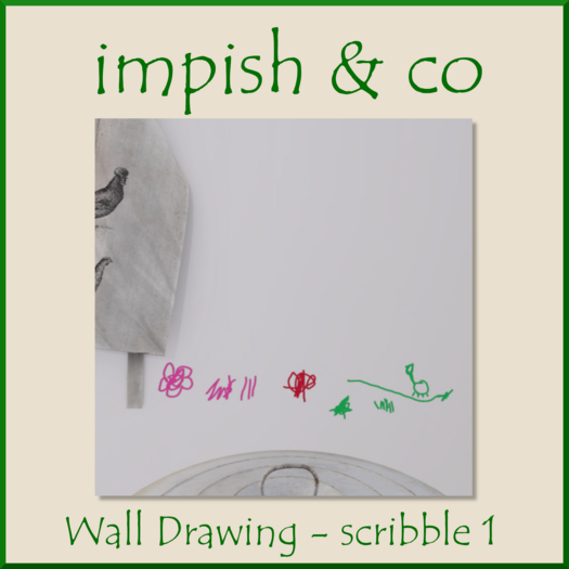 impish & co Kids Wall Drawing Box (scribble 1)