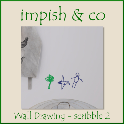 impish & co Kids Wall Drawing Box (scribble 2)