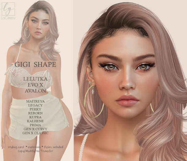 .:LGS :. [GIGI] shape for lelutka Evo X avalon