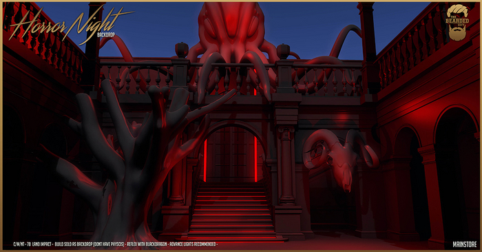Horror Night Backdrop - The Bearded Guy