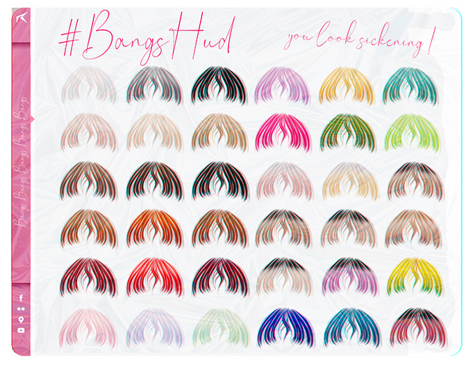 REVOUL - 'City Girliana' WIG / COLORED BANGS PACK <3 (add me)