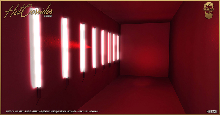 Hot Corridor Backdrop - The Bearded Guy
