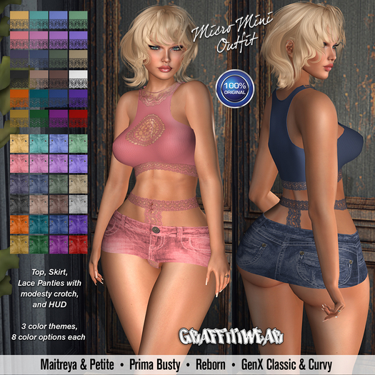 Graffitiwear Micro Mini Outfit DEMO