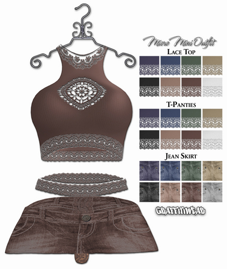 Graffitiwear Neutrals Micro Mini Outfit