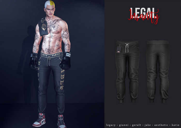 Legal Insanity - Neo track pants black