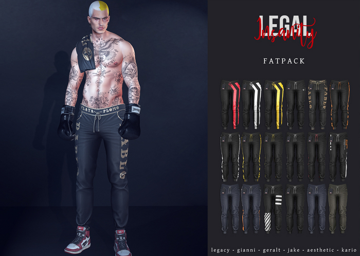 Legal Insanity - Neo track pants FATPACK