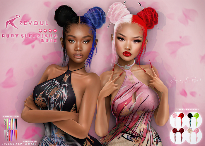REVOUL - 'Ruby Sleeziana' BUNS / KAWAII PACK <3 (add me)